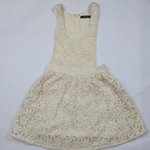 ark&co Floral Lace Pinafore Jumper White Size S